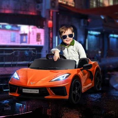 Qaba Chevrolet Corvette Licensed 12V Electric Car For Kids With Parental Remote Control, Suspension System, Music, Horn, Headlight, Slow Start 2 Qaba Chevrolet Corvette Licensed 12V Electric Car For Kids With Parental Remote Control, Suspension System, Music, Horn, Headlight, Slow Start - Image 2