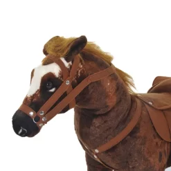 Qaba Sound-Making Ride On Horse Stuffed Animal For Kids With Padding, Stuffed Animal Horse Toy For Girls And Boys, Plush Horse Gift With Soft Feel -Qaba GUEST 0ce67256 b668 452a a741 d6b2109f5740
