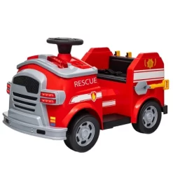 Qaba 12V Ride On Fire Truck, Battery Powered Electric Car For Kids With Siren, Flashing Lights Fire Extinguisher, Soft Start, Horn Music, Red 7 Qaba 12V Ride On Fire Truck, Battery Powered Electric Car For Kids With Siren, Flashing Lights Fire Extinguisher, Soft Start, Horn Music, Red -Qaba GUEST 14399a43 b460 4b11 9e4e 21c45ad0a512