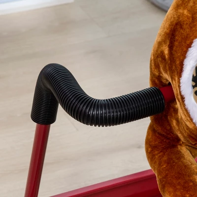 Qaba Kids Spring Rocking Horse, Ride On Horse For Girls And Boys With Animal Sounds, Plush Horse Ride-on With Soft Feel, Interactive Toy For Kids 5 Qaba Kids Spring Rocking Horse, Ride On Horse For Girls And Boys With Animal Sounds, Plush Horse Ride-on With Soft Feel, Interactive Toy For Kids - Image 5