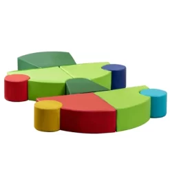 Qaba 10-Piece Rearrangeable Foam Playset Soft Play Equipment Toddler Educational Toy -Qaba GUEST 1e0abc61 653e 47c4 8d9d 803044a9c79f