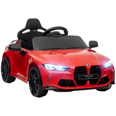 Qaba BMW M4 Licensed Kids Electric Car, 12V Ride On Car With Remote Control, Suspension, Handle Attachment, LED Lights, Music, Soft Start 6 Qaba BMW M4 Licensed Kids Electric Car, 12V Ride On Car With Remote Control, Suspension, Handle Attachment, LED Lights, Music, Soft Start - Image 6