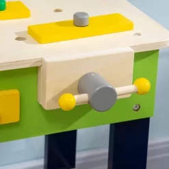 Qaba Wooden Kids Tool Bench With 27 Piece Tool Kit, Construction Work Shop Toy For Toddlers & Ages 3-6, Kids Workbench Playset Gift For Girls And Boys -Qaba GUEST 361c5de6 0efe 4bc4 8248 8f46935880e6