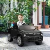 Qaba 12V Chevrolet Silverado EV RST Licensed Kids Electric Car With Parent Remote Control, Spring Suspension, Soft Start, Auxiliary Wheels, Black