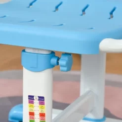 Qaba Kids Table And Chair Set, Activity Desk With USB Lamp, Storage Drawer For Study, Activities, Arts, Or Crafts -Qaba GUEST 3683efbd 6816 4f79 9848 0e74fe93e9d0