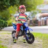 Qaba Kids Motorcycle With Twist Grip Throttle, 12V Electric Motorcycle With Training Wheels, Rear Suspension, Music For Aged 3-6 Years