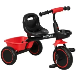Qaba Tricycle For Toddlers Age 2-5 With Adjustable Seat, Toddler Bike With Storage Baskets For Girls And Boys -Qaba GUEST 3c058c8f eb8c 494f 91cb e0b235b62560