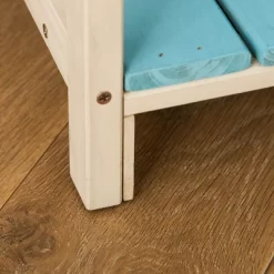 Qaba Kids Kitchen Playset, Wooden Pretend Play Kitchen Toy Set For Toddlers With Chalkboard, Removable Sink, Faucet, Storage Shelves, For 3-8 Years -Qaba GUEST 51bee331 4a91 417f 9fe3 f1e082b7cd49