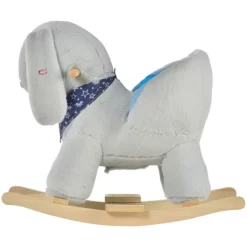 Qaba Kids Ride-On Rocking Horse Toy Bunny Rocker With Fun Play Music & Soft Plush Fabric For Children 18-36 Months -Qaba GUEST 52137efe 2373 40ce 9da5 d23be1652e83