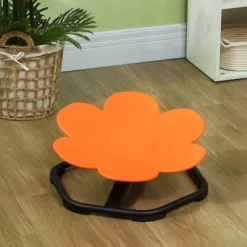 Qaba Sensory Spinning Chair, Kids Swivel Chair, Flower Shaped Sensory Chair For Autism, Kids, Toddlers, Training Body Balance & Coordination, Orange -Qaba GUEST 5ea4a7fc 5b6d 424d aa4b a6390e37c1e6