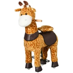 Qaba Baby Stuffed Giraffe Rocking Horse Toy For Girls And Boys, Zoo Animal Plush Ride-on Toy With Soft Feel, Interactive Toy For Kids, Giraffe Gifts -Qaba GUEST 605edf53 ec12 4a7d bf12 9f39a8d81e5c