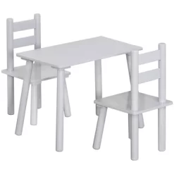 Qaba Kids Wooden Table And Chair Activity Set For Arts, Crafts, Dinning, And Reading For Toddlers Age 2 To 5 -Qaba GUEST 6300c25a 0614 463e 9270 ea15f6aa3110