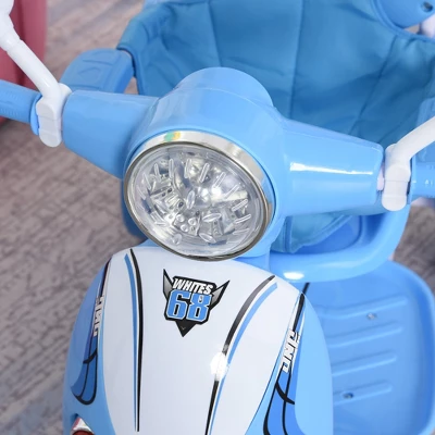 Qaba Children Ride-On Moped Tricycle With A Stylish Design & Interactive Music & Lighting Functions 5 Qaba Children Ride-On Moped Tricycle With A Stylish Design & Interactive Music & Lighting Functions - Image 5