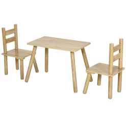 Qaba Kids Wooden Table And Chair Activity Set For Arts, Crafts, Dinning, And Reading For Toddlers Age 2 To 5 -Qaba GUEST 670fe6e6 157b 4bfe b843 bc2c2e511daa