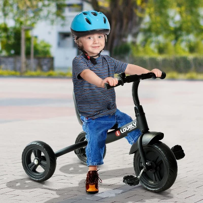 Qaba 3-Wheel Recreation Ride-On Toddler Tricycle With Bell Indoor / Outdoor 1 Qaba 3-Wheel Recreation Ride-On Toddler Tricycle With Bell Indoor / Outdoor