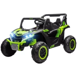 Qaba 24V 7AH Ride On Car, 2 Seater 4MPH Ride On UTV Battery Powered Toy Car With 4 Shock Absorbers, Music Horn LED Lights, For 3-8 Years -Qaba GUEST 6f14740a 4686 46da 9b55 7c1f0d3edbf7