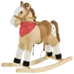 Qaba Kids Plush Ride-On Rocking Horse Toy Cowboy Rocker With Fun Realistic Sounds For Child 3-6 Years Old -Qaba GUEST 725f403a d50c 479b 96a2 1e75da0c5b2d