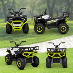 Qaba 12V Kids ATV, Battery Powered 4 Wheeler Quad W/ Spring Suspension Wheels, Rear Storage Basket, Lights, Music 10 Qaba 12V Kids ATV, Battery Powered 4 Wheeler Quad W/ Spring Suspension Wheels, Rear Storage Basket, Lights, Music -Qaba GUEST 73aaf2ce b9b3 4589 8a42 89c261035501