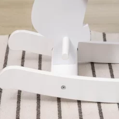 Qaba Little Wooden Rocking Horse Toy For Kids' Imaginative Play, Children's Small Baby Rocking Horse Ride-on Toy For Toddlers 1-3, Pink And White -Qaba GUEST 78e23cf2 11d3 49d2 89bf e77837df0f5f