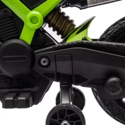 Qaba Kids Motorcycle, 6V Battery Powered Dirt Bike With Training Wheels, Horn & Start Sound, Electric Motorcycle For Kids 3-8 Years, Green -Qaba GUEST 7c19a295 8df4 4a99 a664 99a56ad9bca6