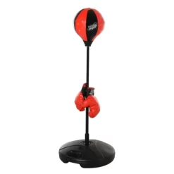 Qaba Boxing Bag Set With Height Adjustable Stand Punching Bag, Included Boxing Gloves, & Fillable Base For Children -Qaba GUEST 827047de 8f92 416a b83e e3b43c058326