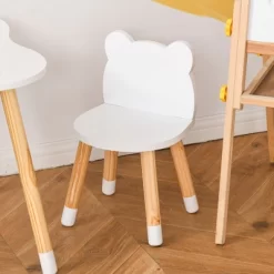 Qaba Kids Table And Chair Set For Arts, Meals, Lightweight Wooden Homework Activity Center, Toddlers Age 3+, White -Qaba GUEST 87df9cd5 976a 4c5c 8f9f 7dc59d628fcb