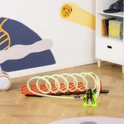 Qaba Track Builder DIY Loop Kit With Luminous Effect Spider Model Pull-back Car