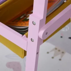 Qaba 3 In 1 Kids Wooden Art Easel With Paper Roll Double-Sided Chalkboard & Whiteboard With Storage Baskets Gift For Toddler Girl Age 3 Years+ Pink -Qaba GUEST 90b66be0 8694 4f15 8d64 698de63c6642