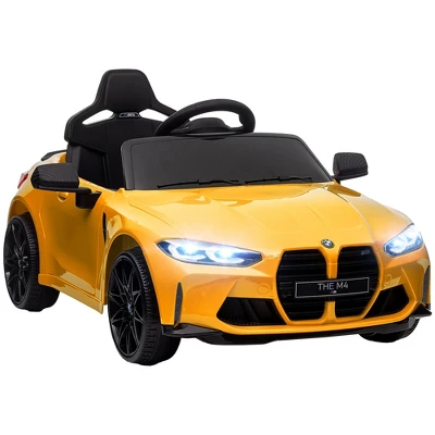 Qaba BMW M4 Licensed Kids Electric Car, 12V Ride On Car With Remote Control, Suspension, Handle Attachment, LED Lights, Music, Soft Start 7 Qaba BMW M4 Licensed Kids Electric Car, 12V Ride On Car With Remote Control, Suspension, Handle Attachment, LED Lights, Music, Soft Start - Image 7