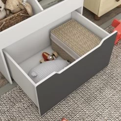 Qaba Kids Bookshelf, 3 Tier Bookcase, Toy Storage Organizer For Toddlers With Drawer For Playroom, Nursery, Bedroom, Classroom, White -Qaba GUEST a9d53310 9301 48d3 b060 42a846654f55