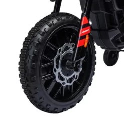 Qaba 12V Kids Motorcycle, Aprilia Licenced Electric Motorcycle For Kids With Training Wheels, Spring Suspension, LED Light, USB, Music -Qaba GUEST aed82caf 16fb 4b8a 9ac8 f3d41f4cd93e