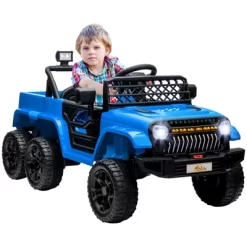 Qaba 12V 4x4 Kids Electric Car, 2WD/4WD Switchable Kids Ride On Car With Parent Remote Control, Spring Suspension System, Back Trailer 14 Qaba 12V 4x4 Kids Electric Car, 2WD/4WD Switchable Kids Ride On Car With Parent Remote Control, Spring Suspension System, Back Trailer -Qaba GUEST b106fe2c 784d 444c 9bad e11d40900bd0