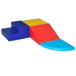 Qaba Foam Play Set For Toddlers And Children, Easy-to-clean 4 Piece Soft & Safe Kids Climbing Set For Crawling Or Sliding, Multicolor -Qaba GUEST b213cd17 1e86 4d72 a63c 3084a5bce2cd
