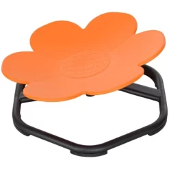 Qaba Sensory Spinning Chair, Kids Swivel Chair, Flower Shaped Sensory Chair For Autism, Kids, Toddlers, Training Body Balance & Coordination, Orange -Qaba GUEST bb88ef63 5962 42b7 870a eca04671f356