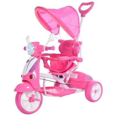 Qaba Children Ride-On Moped Tricycle With A Stylish Design & Interactive Music & Lighting Functions 7 Qaba Children Ride-On Moped Tricycle With A Stylish Design & Interactive Music & Lighting Functions - Image 7
