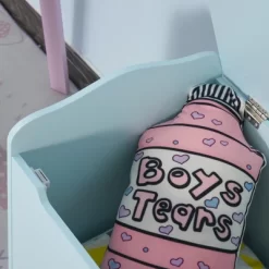 Qaba Kids Toy Chest Wooden Toy Storage Box Organizer Chest With Magnetic Hinge, Large Chest Space, & Groove Handle -Qaba GUEST bfc61fcd a47f 432e 9460 0a479922f783