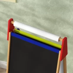 Qaba Easel For Kids, 3 In 1 Kids Art Easel With Paper Roll, Whiteboard, Chalkboard, Double Sided & Adjustable Height Wooden Toddler Easel, Nature Wood 9 Qaba Easel For Kids, 3 In 1 Kids Art Easel With Paper Roll, Whiteboard, Chalkboard, Double Sided & Adjustable Height Wooden Toddler Easel, Nature Wood -Qaba GUEST c55fa7e0 3bf8 4a4d 9bf9 27a3b66a3f94