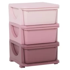 Qaba 3 Tier Kids Storage Unit Dresser Tower With Drawers Chest Toy Organizer For Bedroom Nursery Kindergarten Living Room For Boys Girls -Qaba GUEST cf653a23 0ab5 464c a4db 01003b266610