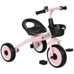 Qaba Tricycle For Toddlers Age 2-5 With Adjustable Seat, Toddler Bike For Children With Basket, Bell -Qaba GUEST d5ea7755 9a07 412d 8855 feac99fbe49b