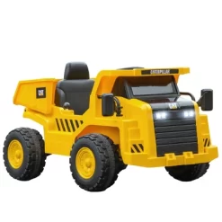 Qaba Caterpillar Licensed 12V Electric Ride On, Excavator Kids Tractor Ride On W/ Remote, Bucket, Shovel, Music, Loudspeaker For Ages 3-6, Yellow -Qaba GUEST dba6f197 682c 414d 99f5 6cff8360b070