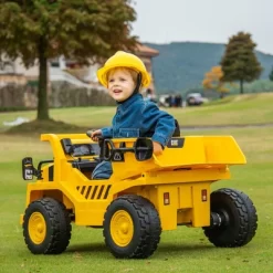 Qaba Caterpillar Licensed 12V Electric Ride On, Excavator Kids Tractor Ride On W/ Remote, Bucket, Shovel, Music, Loudspeaker For Ages 3-6, Yellow -Qaba GUEST dbb5a6e8 60cc 473d 9fb6 1dc3739b869b