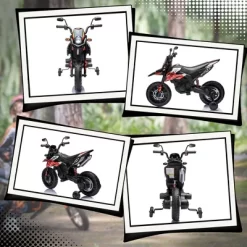 Qaba 12V Kids Motorcycle, Aprilia Licenced Electric Motorcycle For Kids With Training Wheels, Spring Suspension, LED Light, USB, Music -Qaba GUEST e062102b 3bf8 4415 8328 fe52e3e4f483