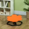Qaba Sensory Spinning Chair, Kids Swivel Chair, Flower Shaped Sensory Chair For Autism, Kids, Toddlers, Training Body Balance & Coordination, Orange
