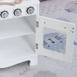 Qaba Large Kids Kitchen Playset With Telephone, Water Dispenser Simulation Cooking Set -Qaba GUEST e43e8537 49e2 48c3 97aa 2fad2dbb18b9