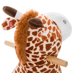 Qaba Kids Plush Rocking Horse Giraffe Style Themed Ride-On Chair Toy With Sound Brown -Qaba GUEST e4e8c2c9 01af 43b4 a42e 76972f5bce73