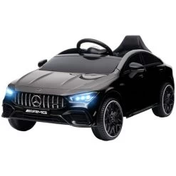 Qaba Mercedes-Benz AMG CLA 45 Licensed 12V Kids Ride On Car, Kids Electric Car With Remote Control, Suspension, LED Lights, Music Horn, Black -Qaba GUEST ea1a9f4e 1426 4dc0 a436 a0c239b0acf4