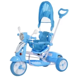 Qaba Children Ride-On Moped Tricycle With A Stylish Design & Interactive Music & Lighting Functions 9 Qaba Children Ride-On Moped Tricycle With A Stylish Design & Interactive Music & Lighting Functions -Qaba GUEST f4e6514c 79ec 470c a0be 3ccbc33eb500