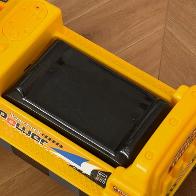 Qaba No Power Construction Ride On Toy Construction Truck, Multi-functional Excavator Digger With Workable Digging Bucket, Yellow 4 Qaba No Power Construction Ride On Toy Construction Truck, Multi-functional Excavator Digger With Workable Digging Bucket, Yellow - Image 4